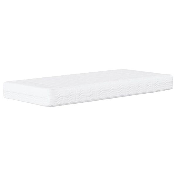 vidaXL Matelas en mousse blanc 80x210 cm dureté H2 H3
