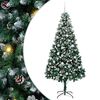 vidaXL Sapin de No&euml;l artificiel Vert 210 cm PVC, Acier et Plastique