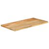 vidaXL Dessus de table 110x60x3,8 cm bord vivant bois massif manguier