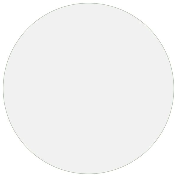 vidaXL Protecteur de table transparent &Oslash; 90 cm 1,6 mm PVC