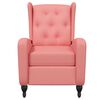 vidaXL Fauteuil de massage inclinable rose velours