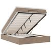 vidaXL Cadre de lit ottoman et matelas cappuccino 140x200cm similicuir