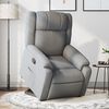 vidaXL Fauteuil inclinable Gris clair Tissu