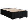 vidaXL Sommier &agrave; lattes de lit avec matelas noir 120x190 cm tissu