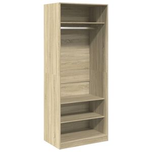 vidaXL Garde-robe ch&ecirc;ne sonoma 80x50x200 cm bois d'ing&eacute;nierie