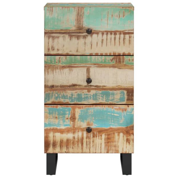 vidaXL Buffet avec 3 tiroirs 40x33,5x75 cm bois massif de récupération