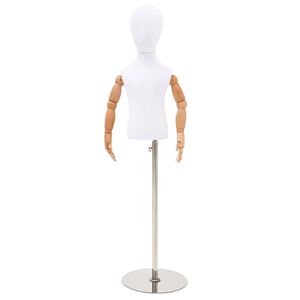 vidaXL Mannequin ajustable de 120-157 cm avec base Unisexe PP Blanc