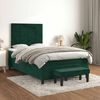 vidaXL Sommier &agrave; lattes de lit avec matelas vert fonc&eacute; 120x190 cm