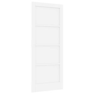 vidaXL Porte int&eacute;rieure 83 x 202 cm Contreplaqu&eacute; Blanc