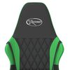 vidaXL Chaise de jeu Noir et vert Similicuir