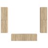 vidaXL Ensemble meuble TV 6 pcs Ch&ecirc;ne Sonoma Bois d'ing&eacute;nierie