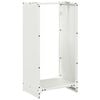 vidaXL Portant de bois chauffage blanc 40x30x80 cm