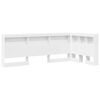 vidaXL T&ecirc;te de lit de rangement Blanc 90 cm Bois d'ing&eacute;nierie