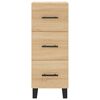 vidaXL Buffet haut Chêne sonoma 34,5x34x180 cm Bois d'ingénierie