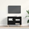 vidaXL Meuble TV Ch&ecirc;ne noir 69,5 x 30 x 50 cm Bois d'ing&eacute;nierie