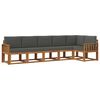 vidaXL Ensemble de canap&eacute;s d'ext&eacute;rieur 6 pc Naturel et Anthracite