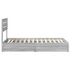 vidaXL Lit de Rangement Gris Sonoma 90 x 190 cm Bois d'ing&eacute;nierie
