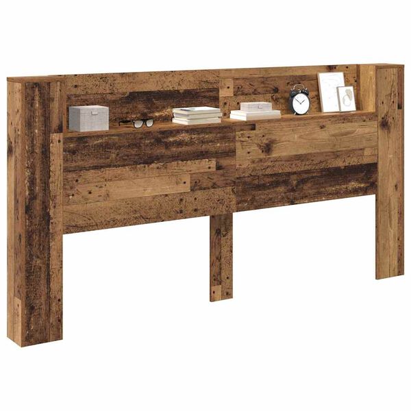 vidaXL T&ecirc;te de lit Bois ancien 200 x 15 x 103,5 cm Bois d'ing&eacute;nierie
