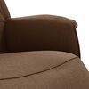 vidaXL Fauteuil inclinable avec repose-pieds marron tissu