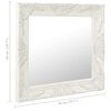 vidaXL Miroir mural style baroque 50x50 cm Blanc