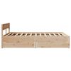 vidaXL Cadre de lit sans matelas 135x190 cm bois de pin massif