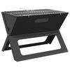 vidaXL Grill extérieur Noir 46 x 30 x 31 cm Acier