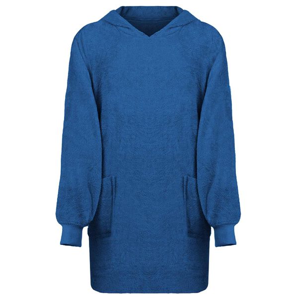 vidaXL Sweat &agrave; capuche couverture KINN Bleu marine L Coton