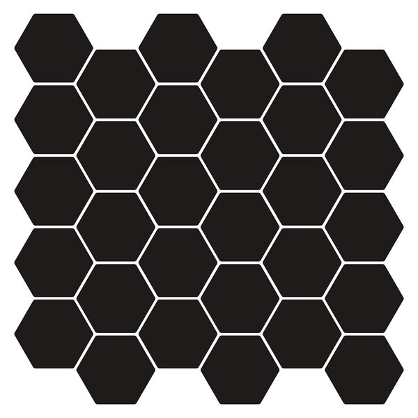 vidaXL Carreau hexagonal 50 pcs Blanc 30 x 30 cm Polyur&eacute;thane et PET