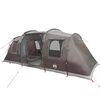 vidaXL Tente de camping tunnel 4 personnes marron imperm&eacute;able