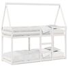 vidaXL Lit superpos&eacute; sans matelas blanc 90x190 cm bois de pin massif