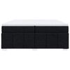 vidaXL Sommier &agrave; lattes de lit avec matelas Noir 200x200 cm Tissu