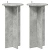 vidaXL Support de Plante 2 pcs Gris b&eacute;ton 29,5 x 29,5 x 60 cm