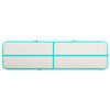vidaXL Tapis gonflable de gymnastique avec pompe 600x100x20cm PVC Vert