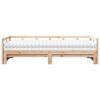 vidaXL Lit de jour et lit gigogne et matelas 80x200 cm bois pin massif