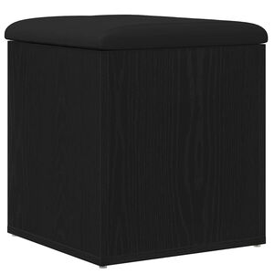 vidaXL Banc de rangement Ch&ecirc;ne noir 42 x 42 x 45 cm Bois d'ing&eacute;nierie