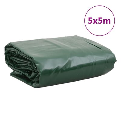 vidaXL Bâche vert 5x5 m 650 g/m²