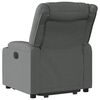 vidaXL Fauteuil inclinable électrique gris foncé tissu