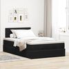 vidaXL Lit ottoman avec matelas noir 120x190 cm velours
