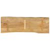 vidaXL Dessus de table 110x40x2,5 cm bord vivant bois massif manguier