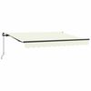 vidaXL Auvent R&eacute;tractable Cr&egrave;me 300 x 200 cm tissu