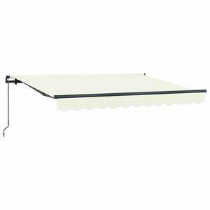 vidaXL Auvent R&eacute;tractable Cr&egrave;me 300 x 200 cm tissu