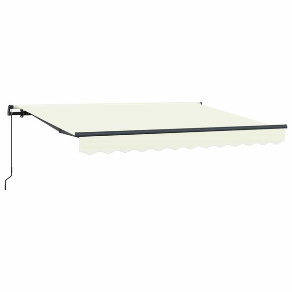 vidaXL Auvent R&eacute;tractable Cr&egrave;me 300 x 200 cm tissu