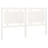 vidaXL T&ecirc;te de lit Blanc 165,5x4x100 cm Bois massif de pin