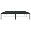 vidaXL Cadre de lit m&eacute;tal sans matelas noir 140x190 cm