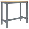 vidaXL Ensemble de bar 3 pcs Gris Bois de pin massif