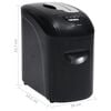 vidaXL D&eacute;chiqueteuse de papier 10 feuilles &agrave; micro-coupe Noir
