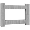 vidaXL Ensemble de meubles TV 10 pcs Sonoma gris Bois d'ing&eacute;nierie