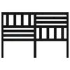 vidaXL T&ecirc;te de lit Noir 166x4x100 cm Bois massif de pin
