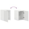 vidaXL Ensemble meuble TV 4 pcs Blanc brillant Bois d'ing&eacute;nierie
