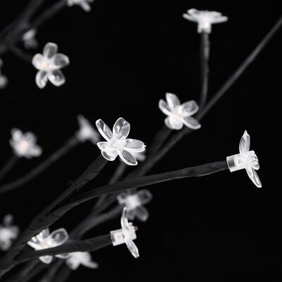 vidaXL Arbre à LED fleur de cerisier 200 LED Blanc chaud 180 cm